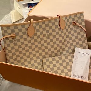 Louis Vuitton neverfull azur